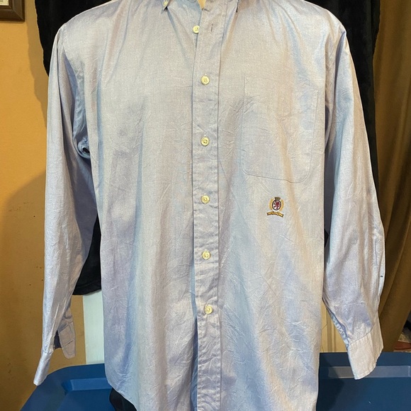 Vintage Tommy Hilfiger Blue Relaxed Fit Casual Shirt - Picture 2 of 12